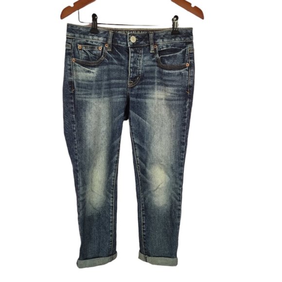 American Eagle Boy crop jeans size 0/28 - Picture 2 of 9